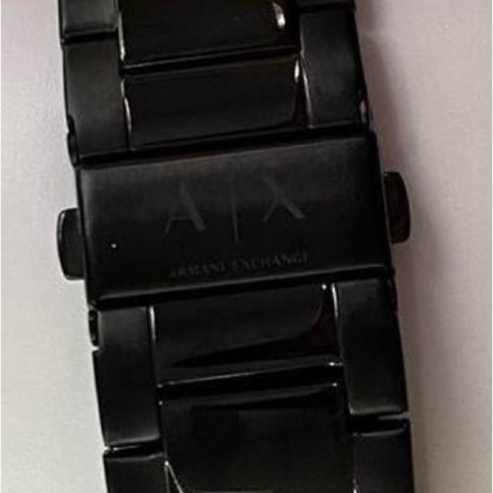 Armani Exchange Black and Gold Men's Watch - Picture 6 of 7